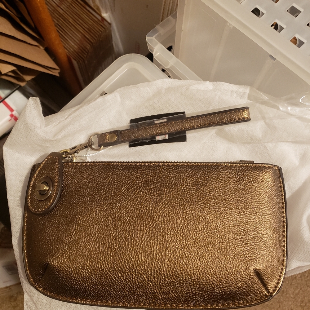 Joy Susan small wristlet clutch - Gold